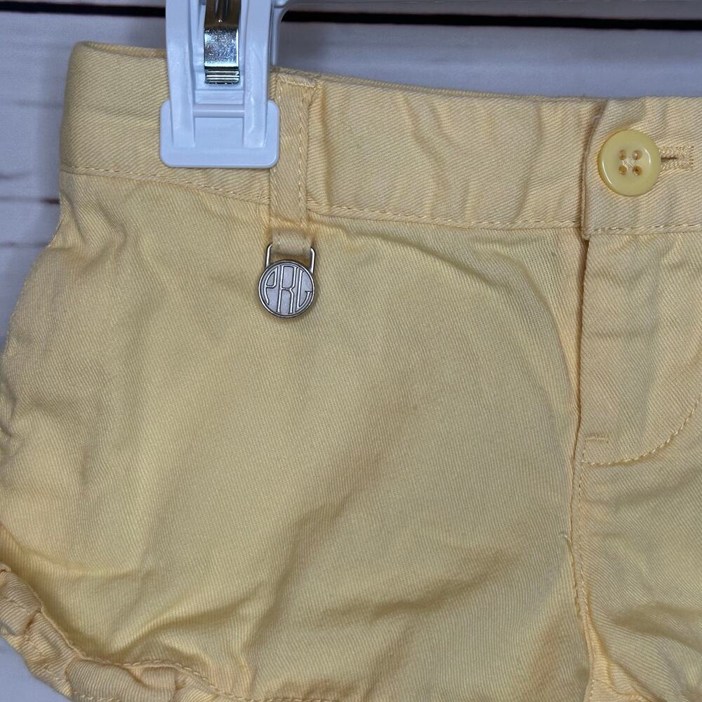 Polo Ralph Lauren yellow ruffle shorts toddler size 3T - Picture 2 of 9